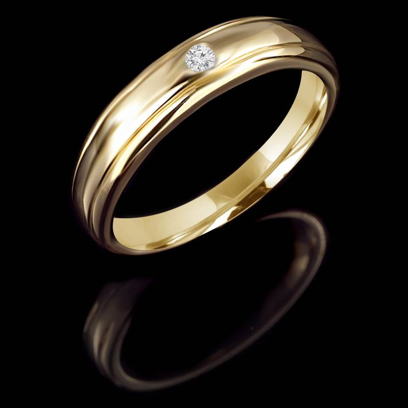 Gold Color Engagement Rings for Man Women 4mm Simple Smooth Round Finger  Ring Size 6/7/8/9/10/11/12 Wedding Jewelry Anillo
